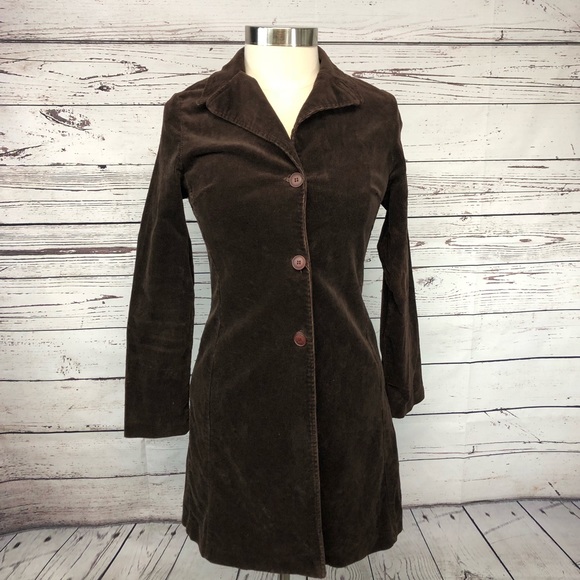 Vintage Jackets & Blazers - Propose USA vintage corduroy long coat brown